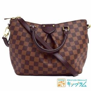 Louis Vuitton Damier Siena Ebene Brown Handbag shoulder strap